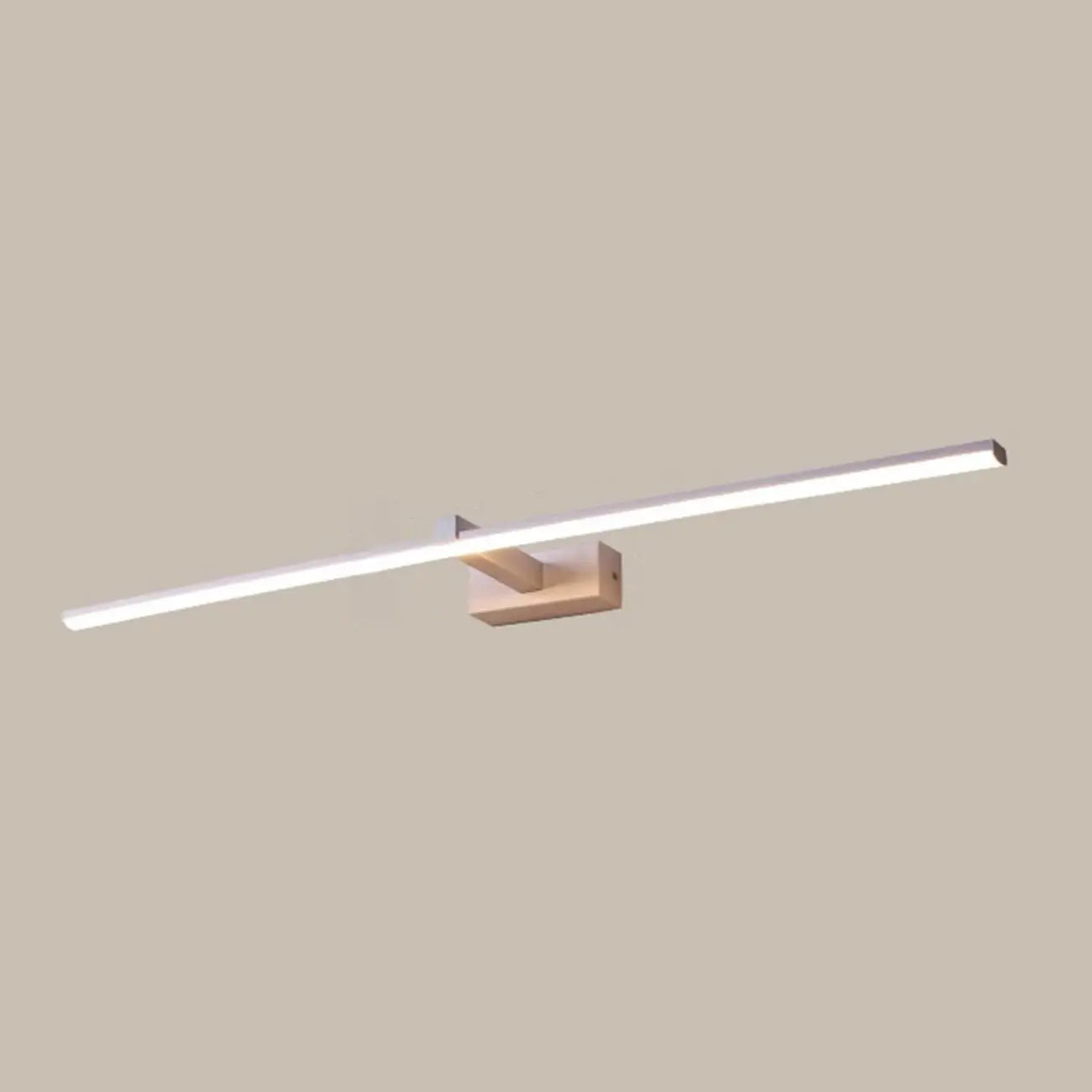 Minimalistic Long Linear LED Vanity Light with Natural Light