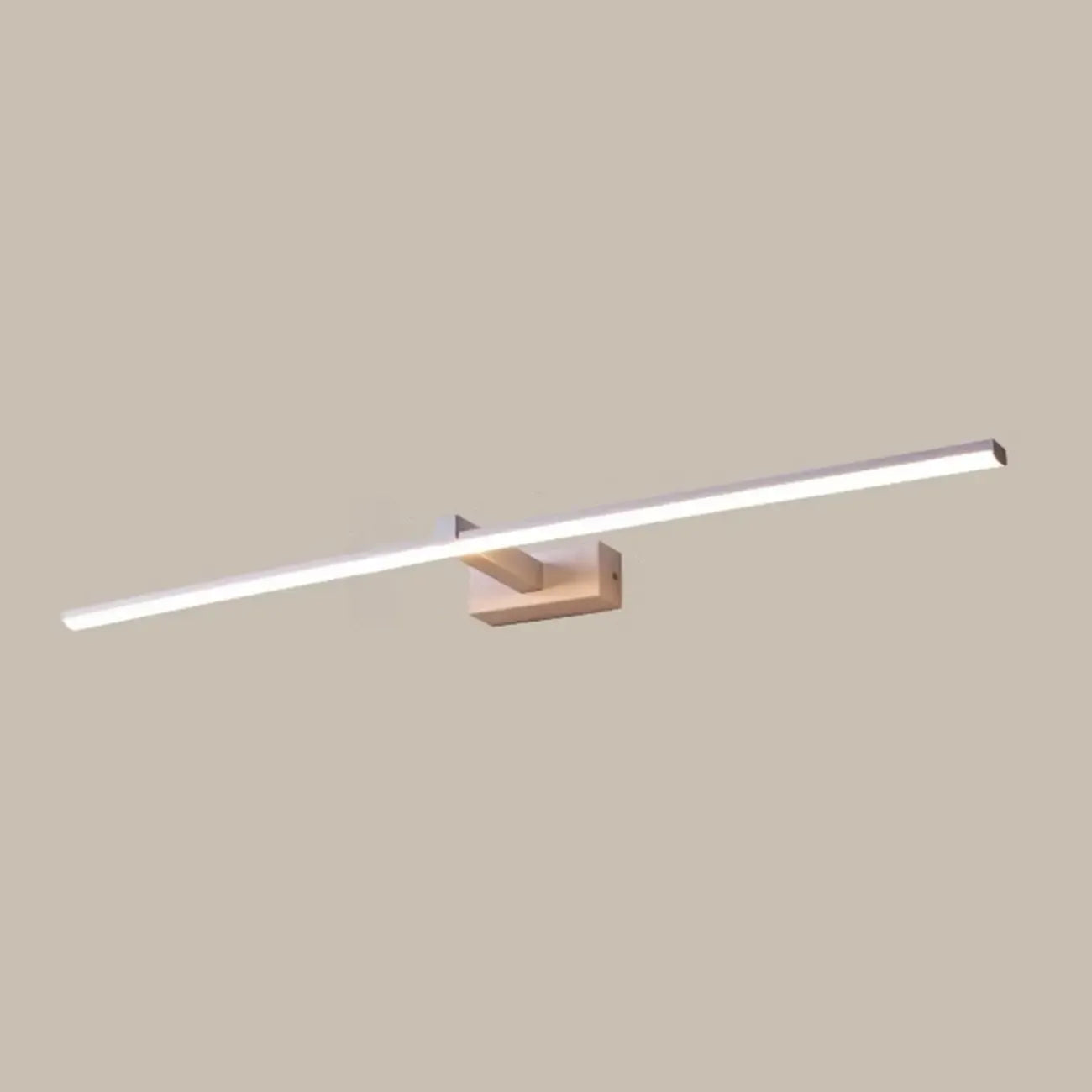 Minimalistic Long Linear LED Vanity Light with Natural Light