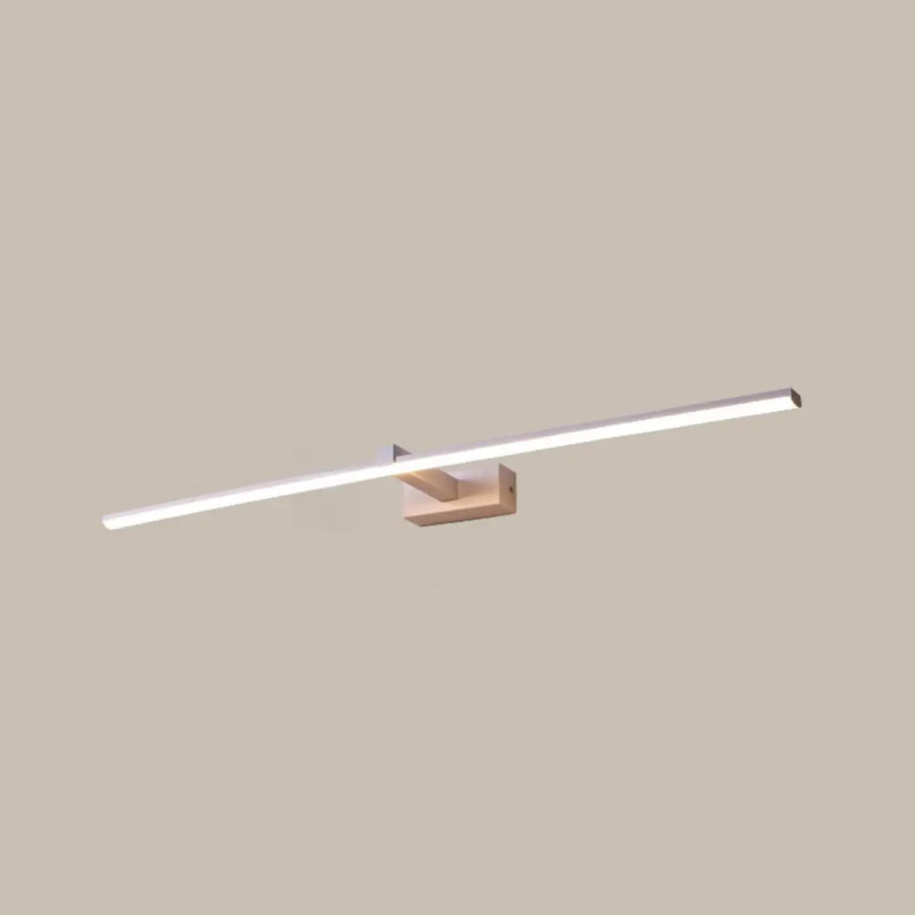 Minimalistic Long Linear LED Vanity Light with Natural Light