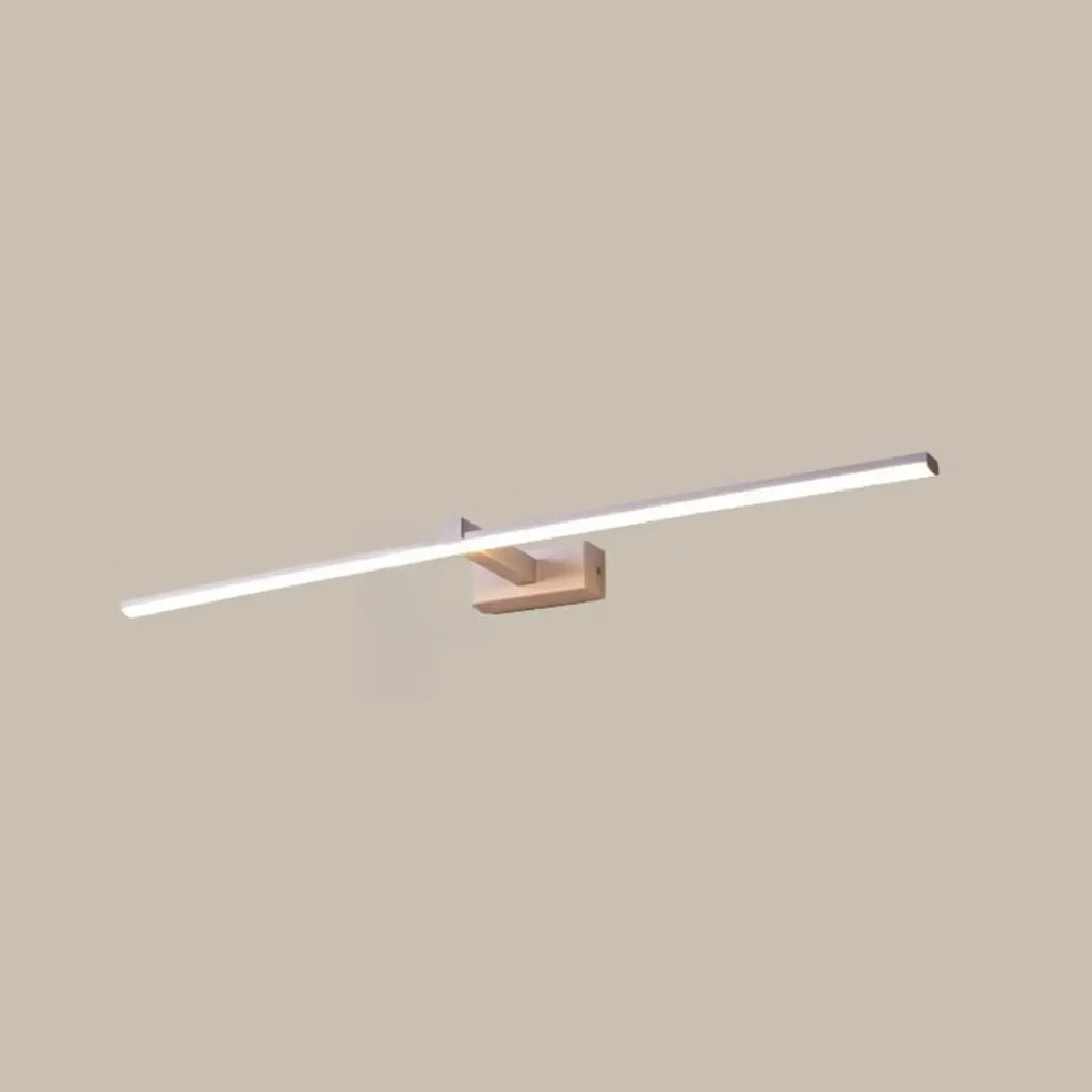 Minimalistic Long Linear LED Vanity Light with Natural Light