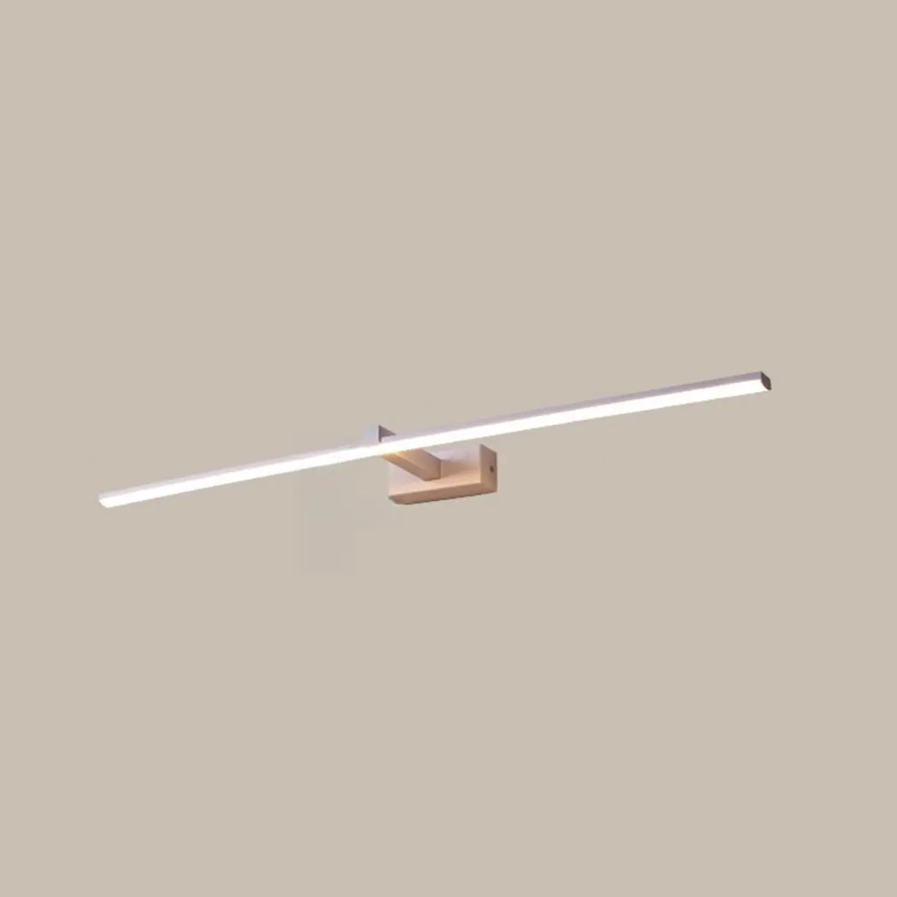 Minimalistic Long Linear LED Vanity Light with Natural Light