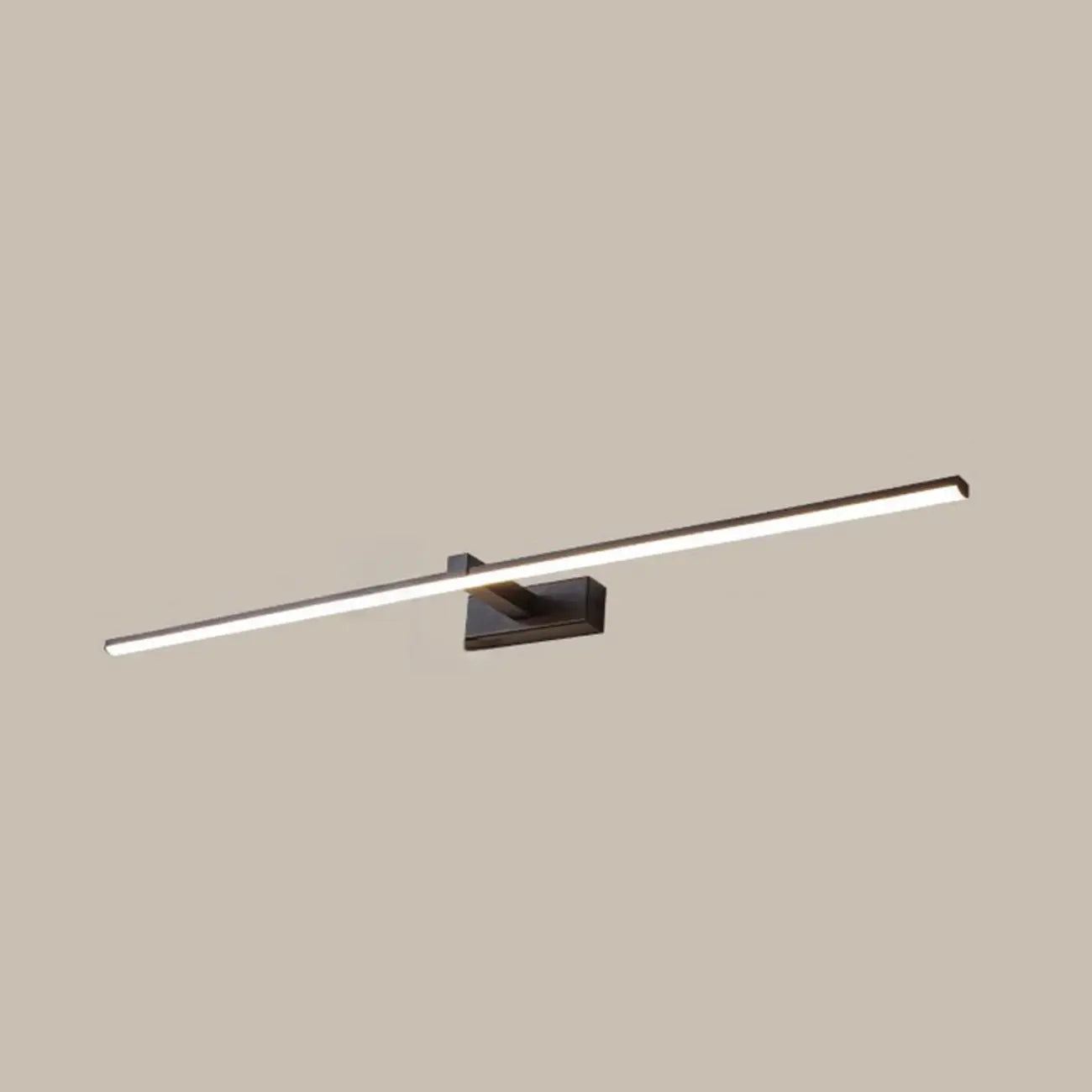 Minimalistic Long Linear LED Vanity Light with Natural Light