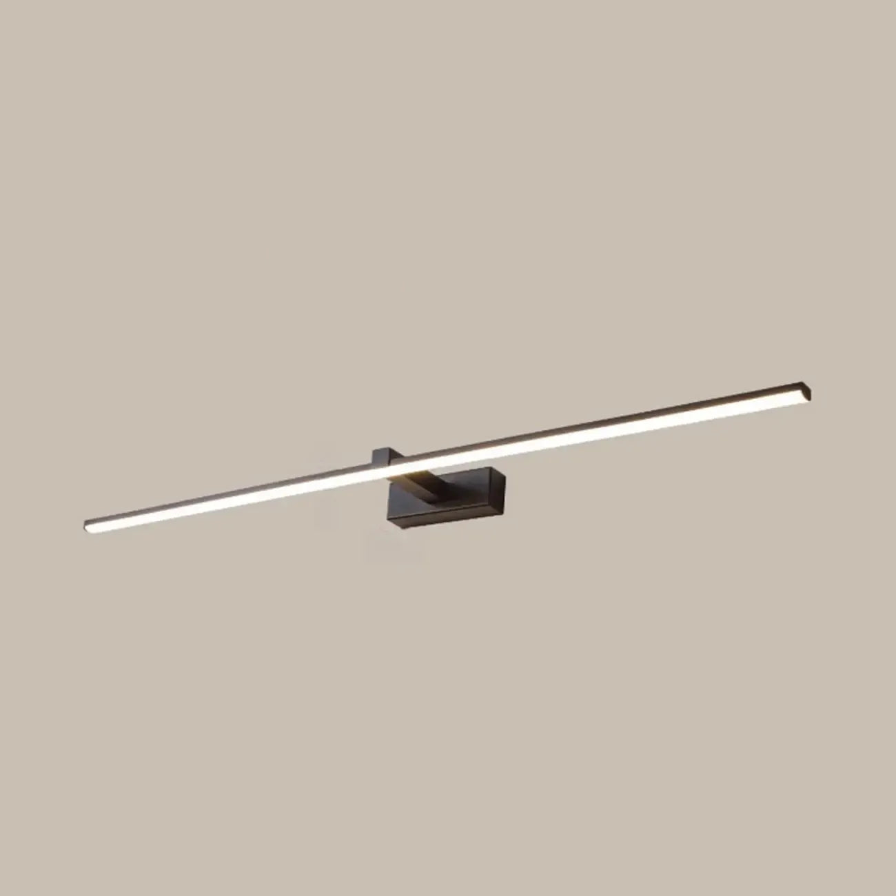 Minimalistic Long Linear LED Vanity Light with Natural Light