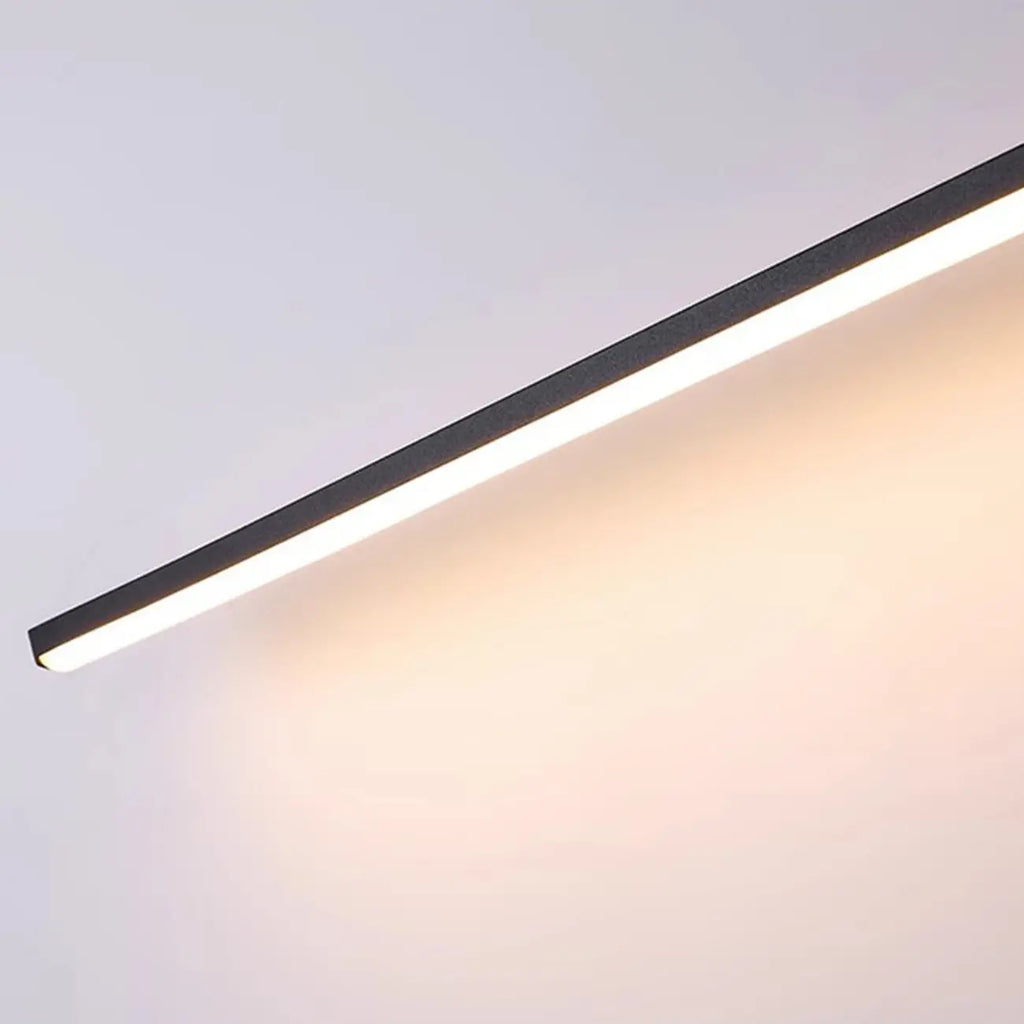 Minimalistic Long Linear LED Vanity Light with Natural Light