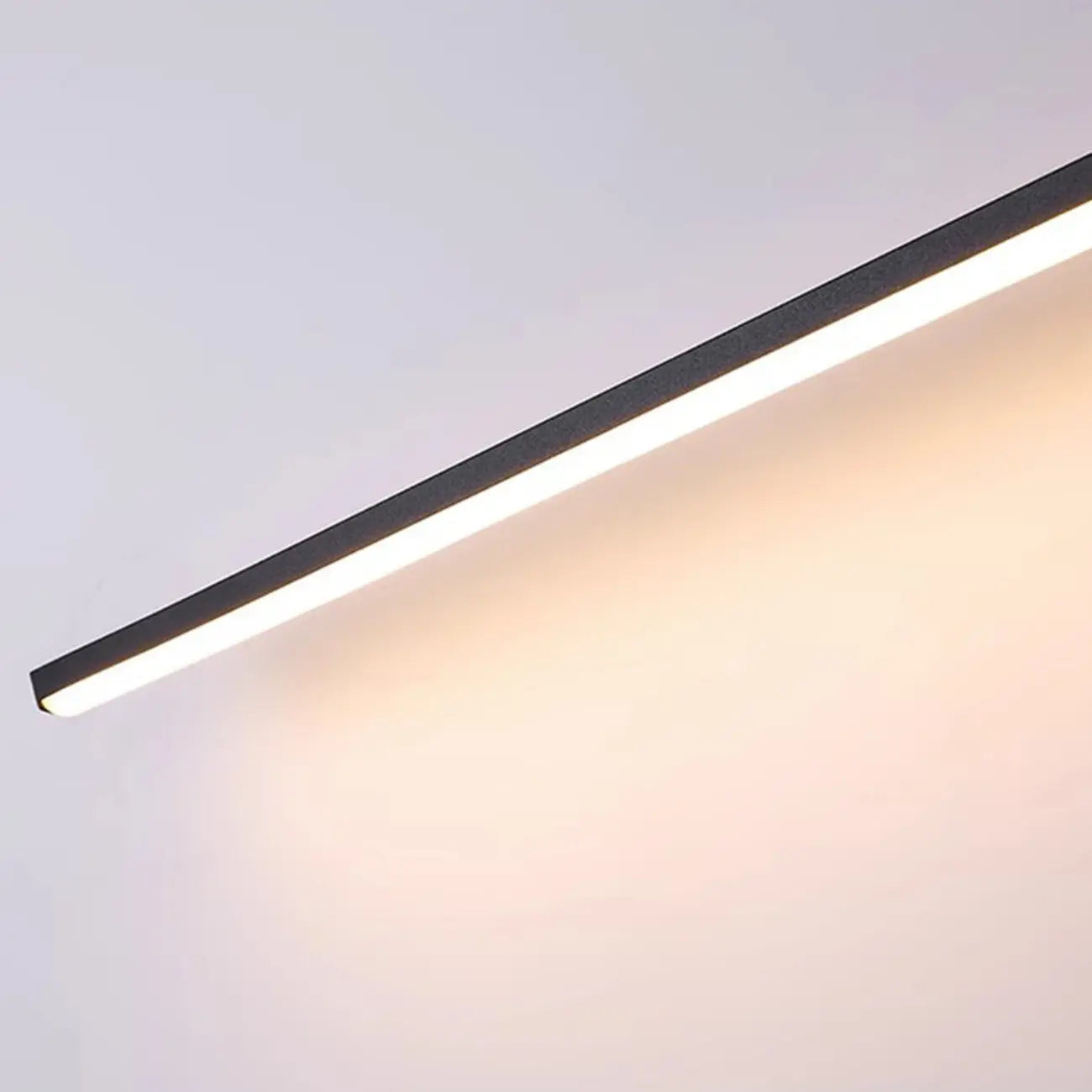 Minimalistic Long Linear LED Vanity Light with Natural Light