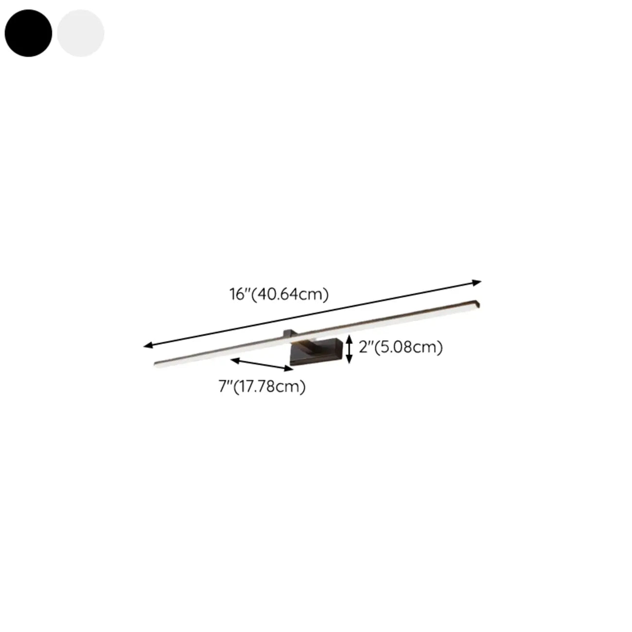 Minimalistic Long Linear LED Vanity Light with Natural Light