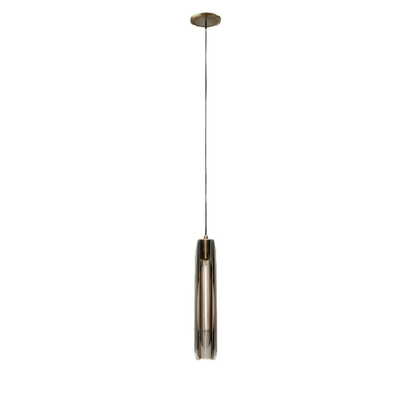 Modern Cylinder Crystal Pendant Light LED for Kitchen Dining