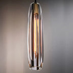 Modern Cylinder Crystal Pendant Light LED for Kitchen Dining