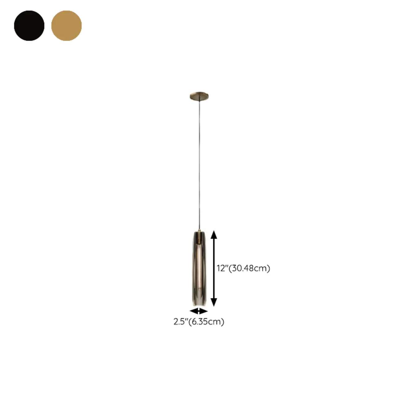 Modern Cylinder Crystal Pendant Light LED for Kitchen Dining