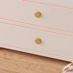 Wooden Modern Open Storage Nightstand with Drawers