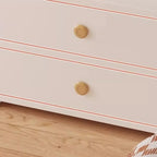 Wooden Modern Open Storage Nightstand with Drawers