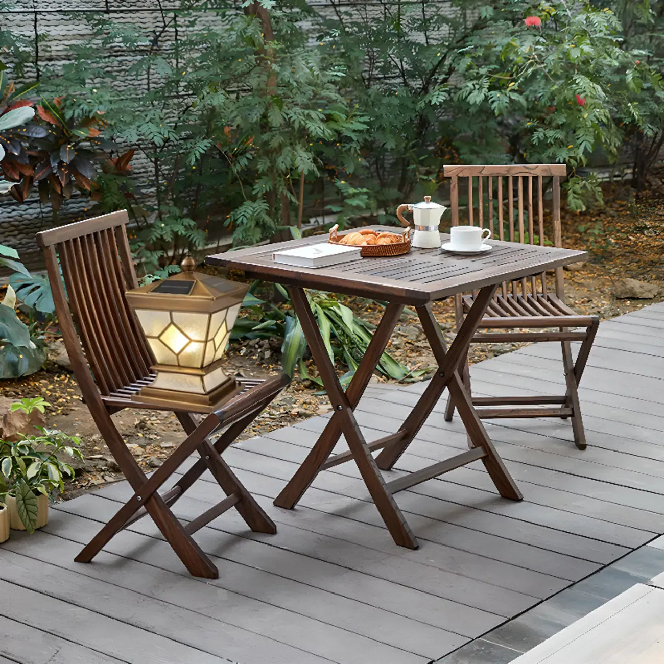 Vintage Bronze Solar Square Outdoor Post Lights