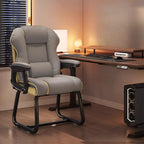 Yellow High-Back Leather Ergonomic Executive Chair