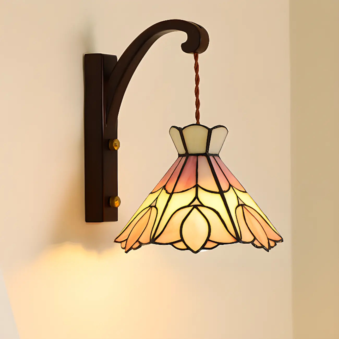 Vintage Geometric Glass LED Wall Sconce for Indoor Decor