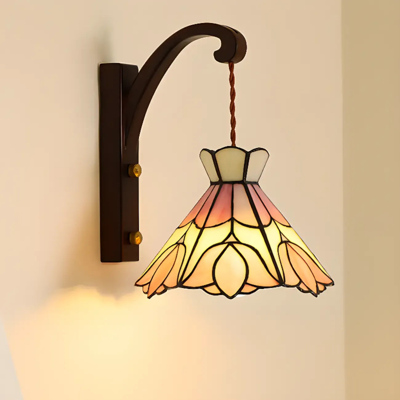 Vintage Geometric Glass LED Wall Sconce for Indoor Decor