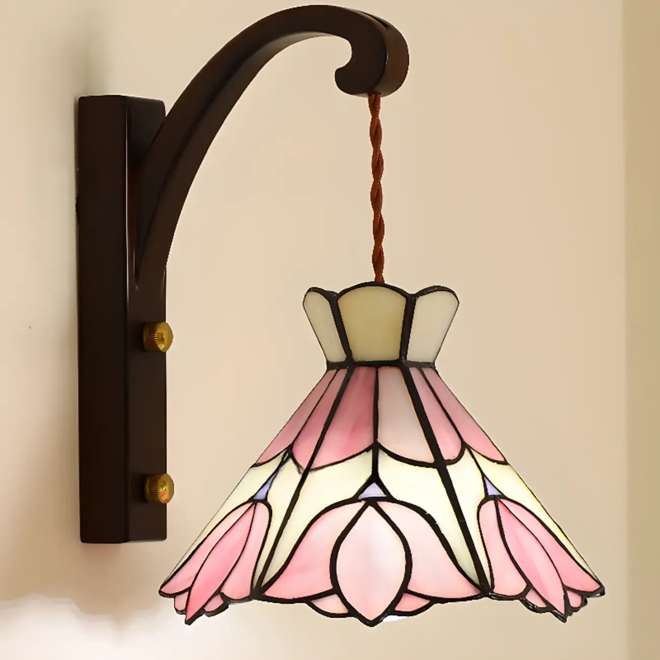 Vintage Geometric Glass LED Wall Sconce for Indoor Decor