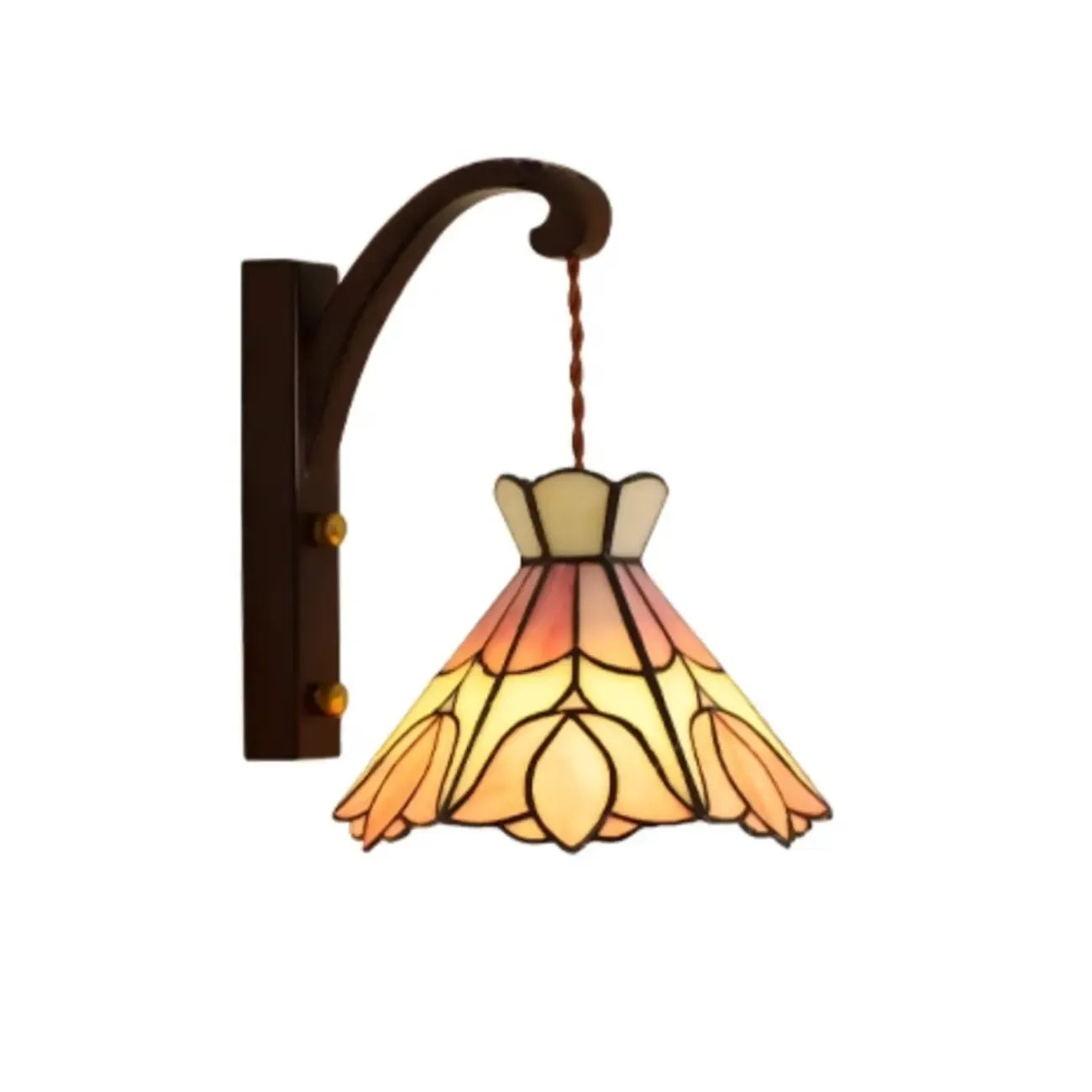 Vintage Geometric Glass LED Wall Sconce for Indoor Decor