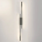 Modern Black Linear Up & Down Wall Sconce with Natural Light