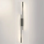 Modern Black Linear Up & Down Wall Sconce with Natural Light
