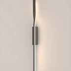 Modern Black Linear Up & Down Wall Sconce with Natural Light