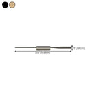 Modern Black Linear Up & Down Wall Sconce with Natural Light