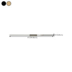 Modern Black Linear Up & Down Wall Sconce with Natural Light