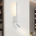 Mini Geometric White 2-Light Wall Sconce with LED for Indoor