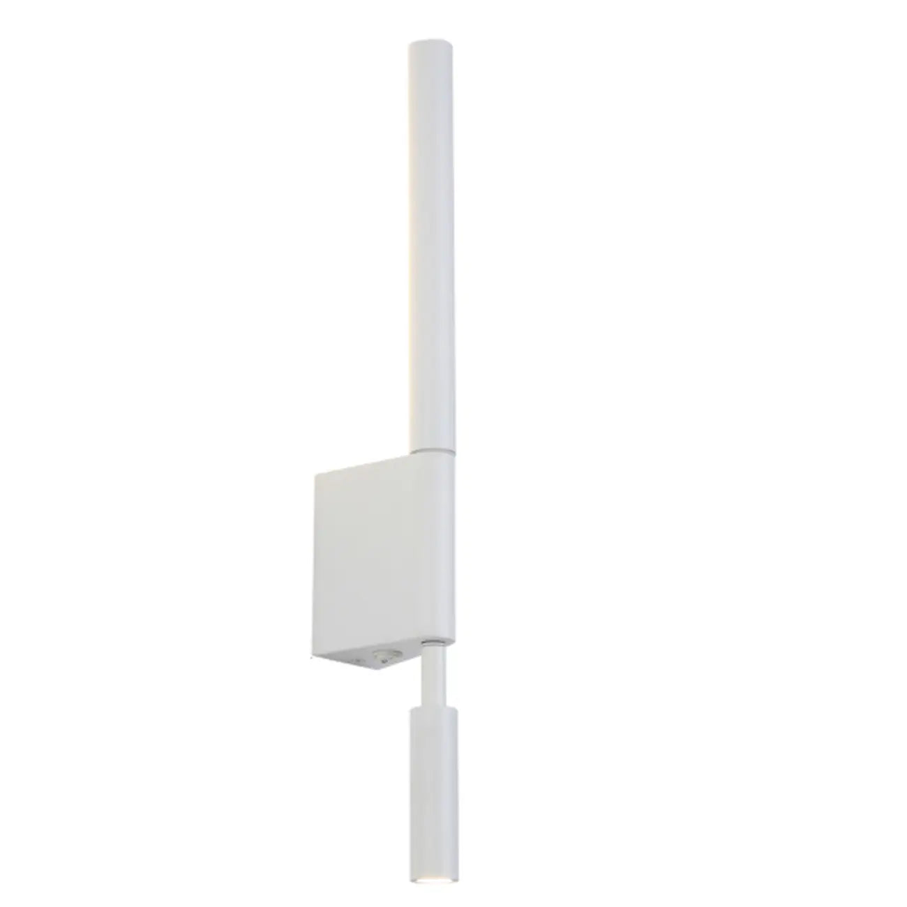 Mini Geometric White 2-Light Wall Sconce with LED for Indoor