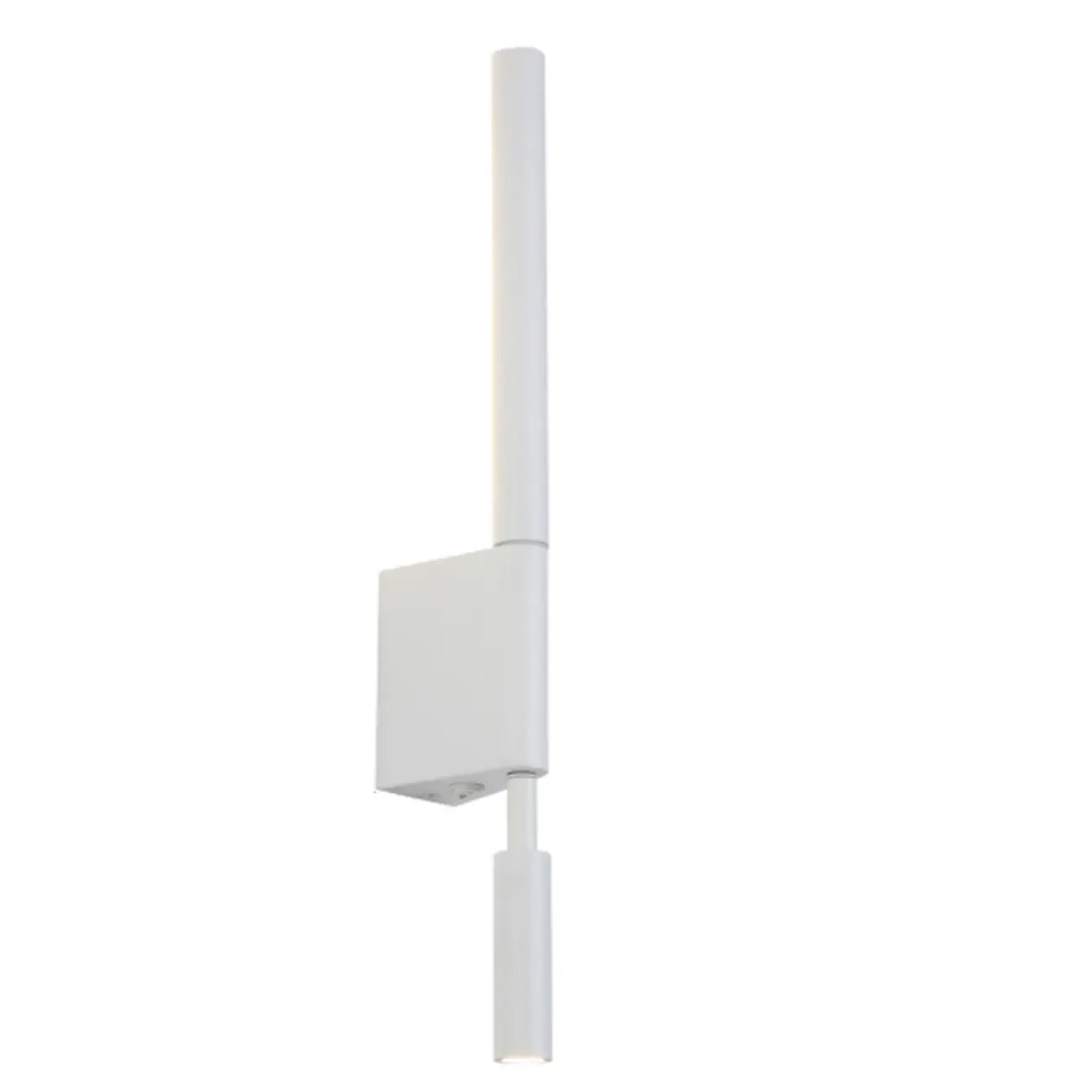 Mini Geometric White 2-Light Wall Sconce with LED for Indoor