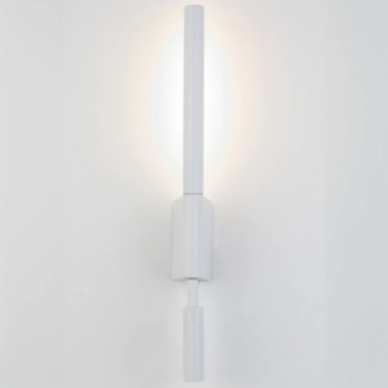 Mini Geometric White 2-Light Wall Sconce with LED for Indoor