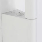 Mini Geometric White 2-Light Wall Sconce with LED for Indoor