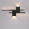 5-Light Modern Black Linear LED Wall Sconce for Bedroom