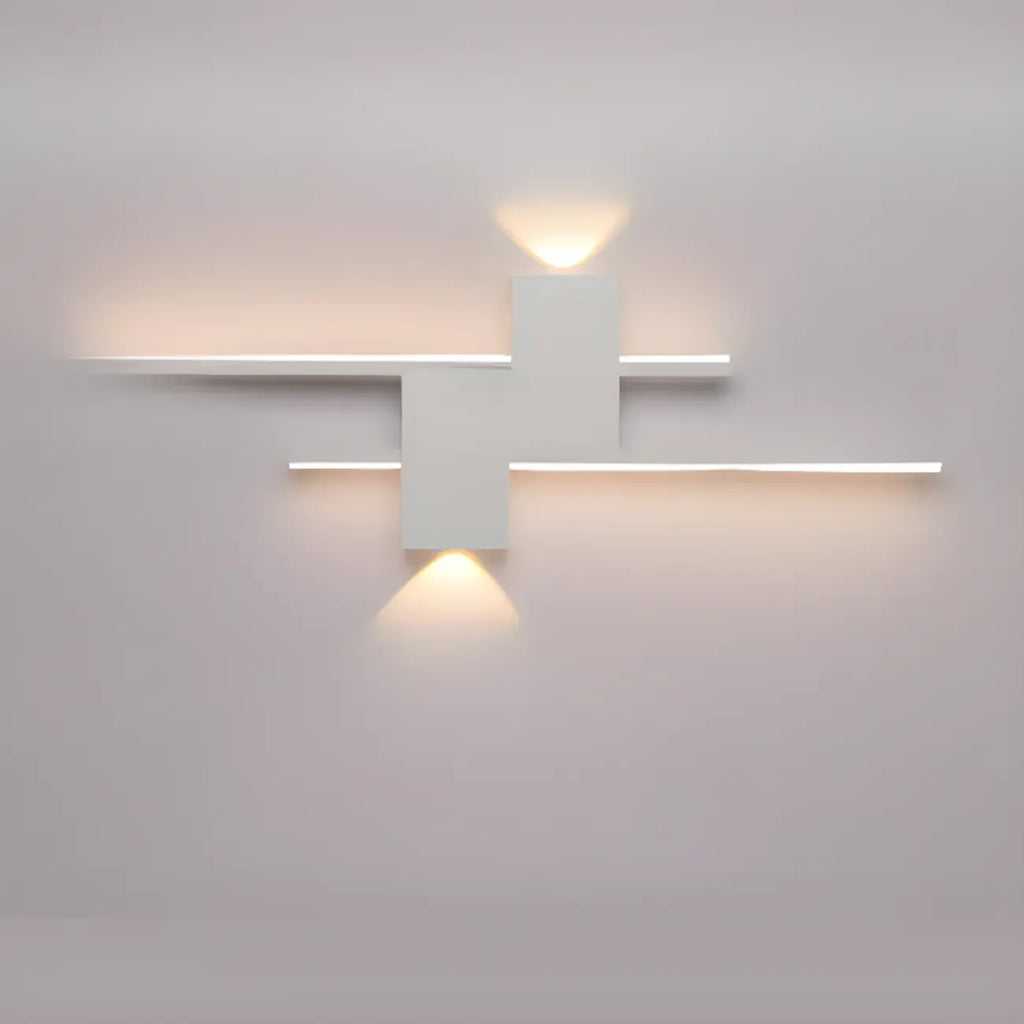 5-Light Modern Black Linear LED Wall Sconce for Bedroom