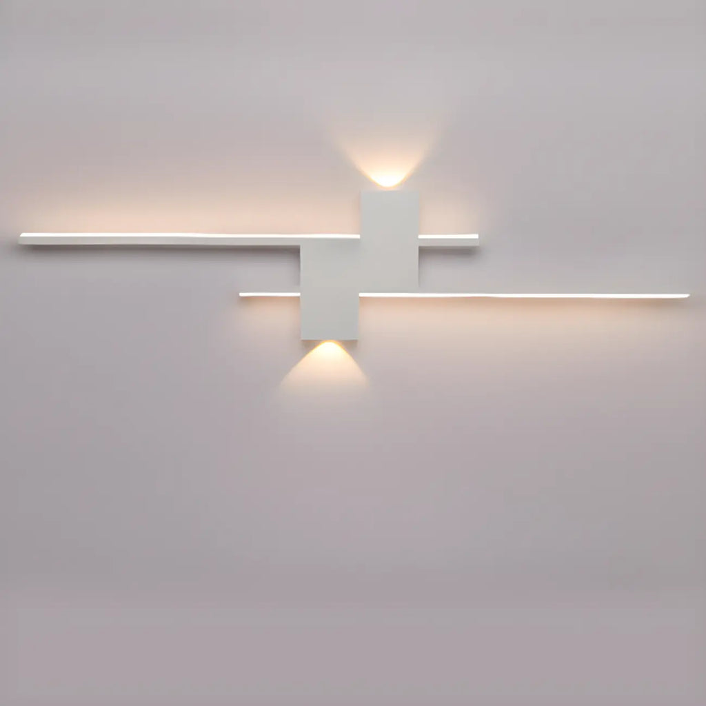 5-Light Modern Black Linear LED Wall Sconce for Bedroom
