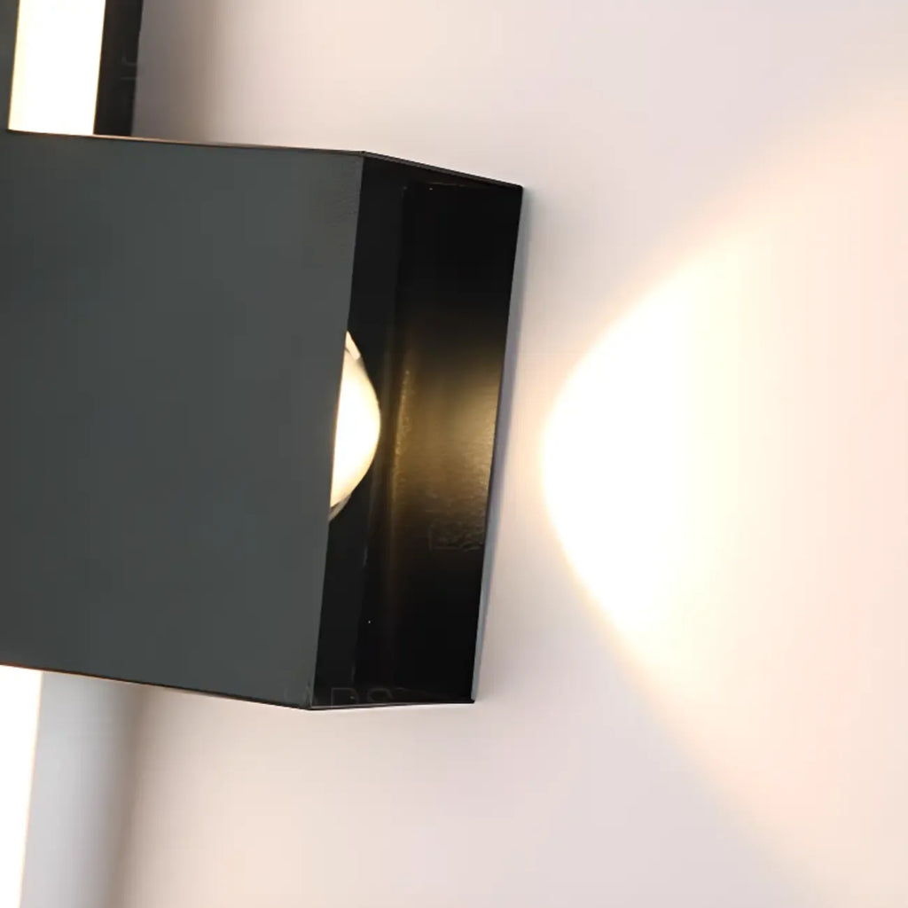 5-Light Modern Black Linear LED Wall Sconce for Bedroom