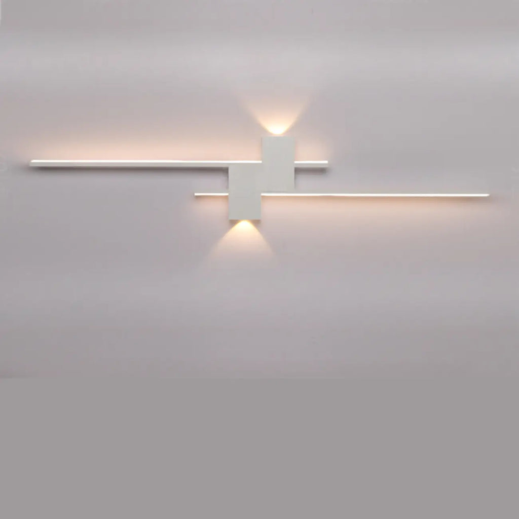 5-Light Modern Black Linear LED Wall Sconce for Bedroom