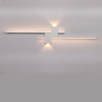 5-Light Modern Black Linear LED Wall Sconce for Bedroom