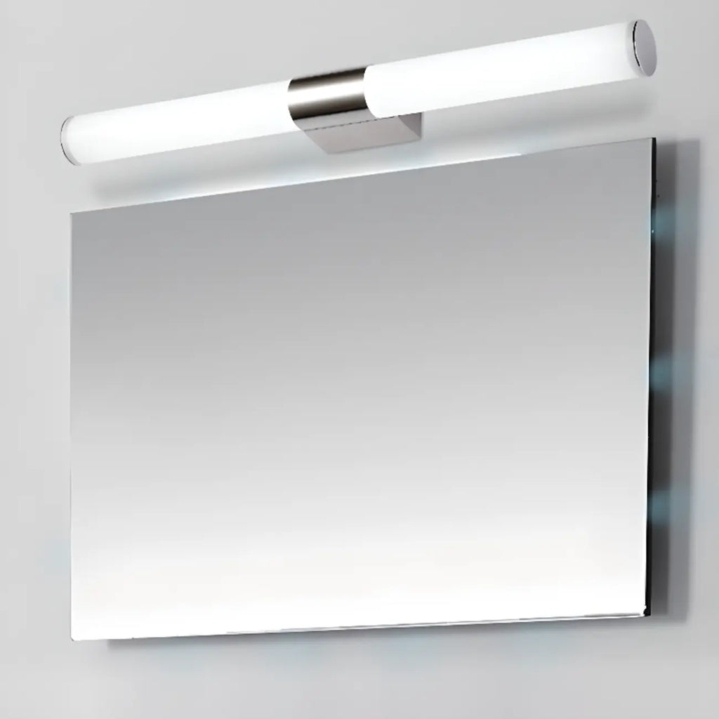 Contemporary Simple Cylinder White Vanity Light