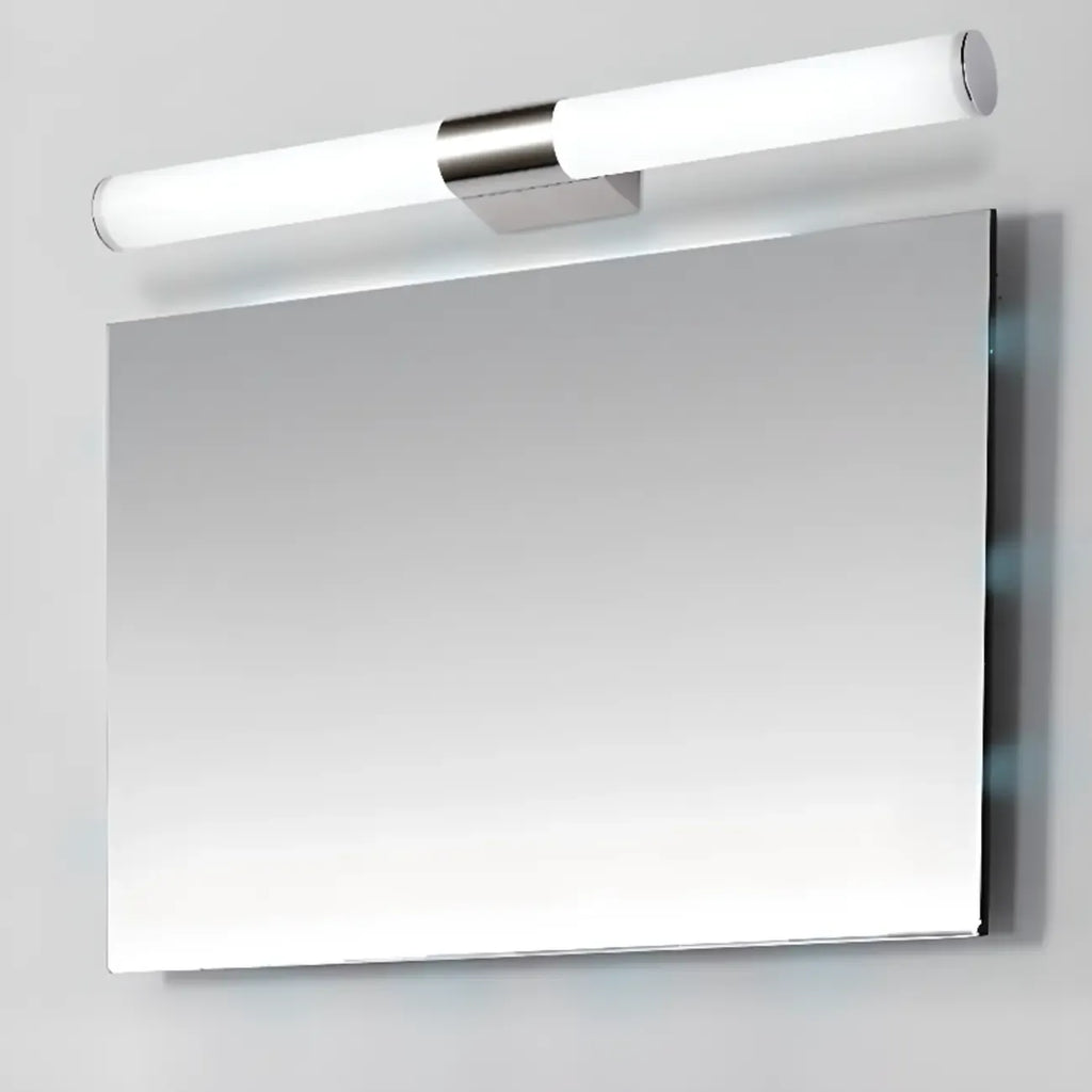 Contemporary Simple Cylinder White Vanity Light