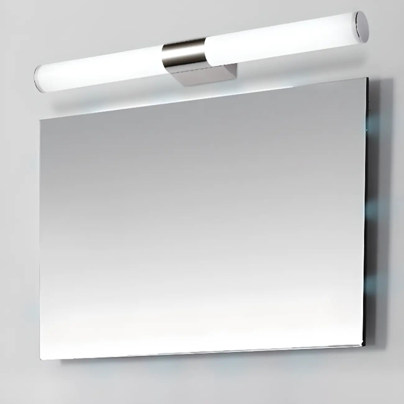Contemporary Simple Cylinder White Vanity Light