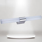 Contemporary Simple Cylinder White Vanity Light