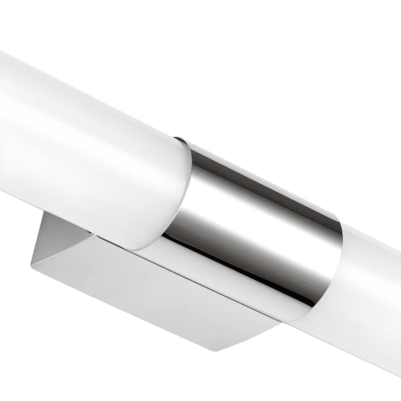 Contemporary Simple Cylinder White Vanity Light