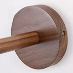 Elegant Geometrica LED Wood Glass Wall Sconce for Bedside