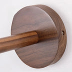 Elegant Geometrica LED Wood Glass Wall Sconce for Bedside