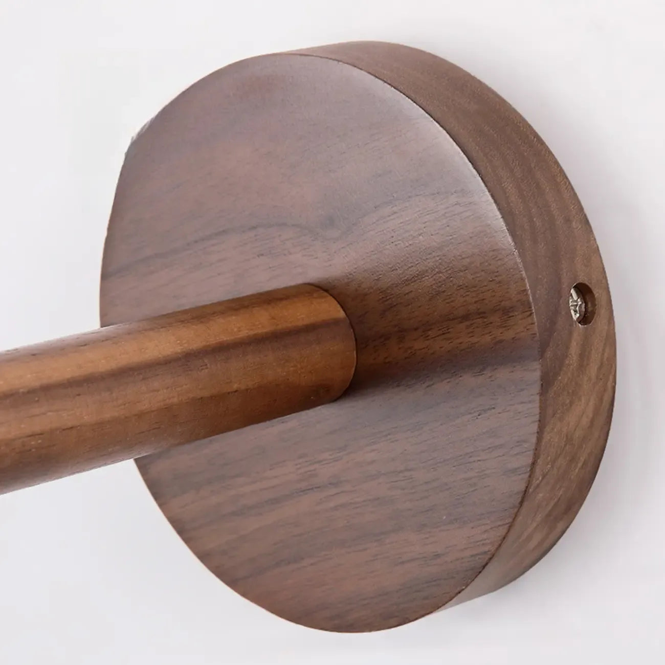 Elegant Geometrica LED Wood Glass Wall Sconce for Bedside