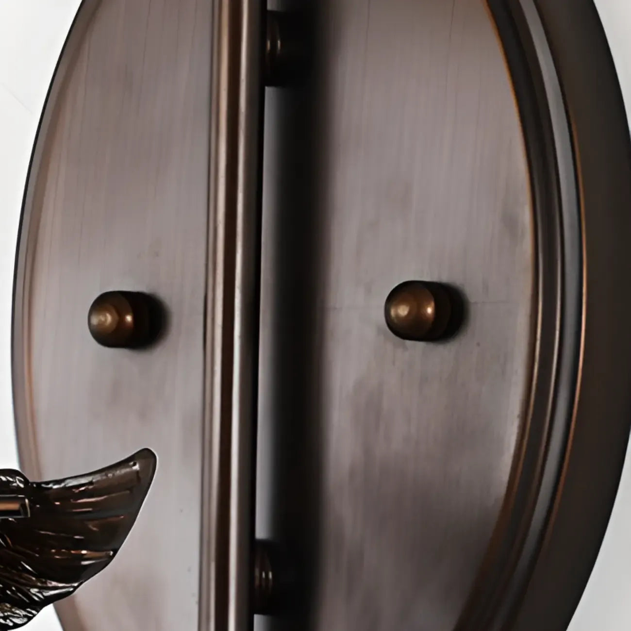 Vintage Hardwired Glass Up Wall Sconce in Amber & Metal