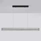 Modern Linear Black LED Hanging Pendant Lights for Kitchen