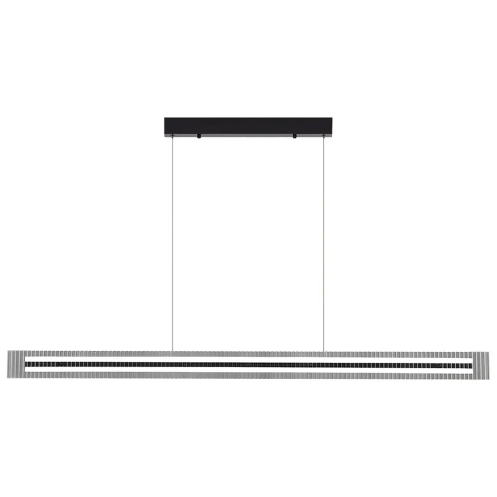 Modern Linear Black LED Hanging Pendant Lights for Kitchen