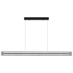 Modern Linear Black LED Hanging Pendant Lights for Kitchen