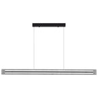 Modern Linear Black LED Hanging Pendant Lights for Kitchen